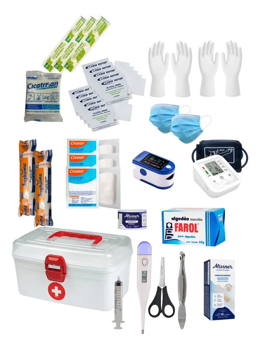 Kit de primeiros socorros ultra completo